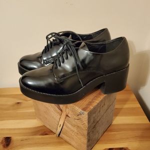 Zara Trafuluc Patent Leather Platform Heels
